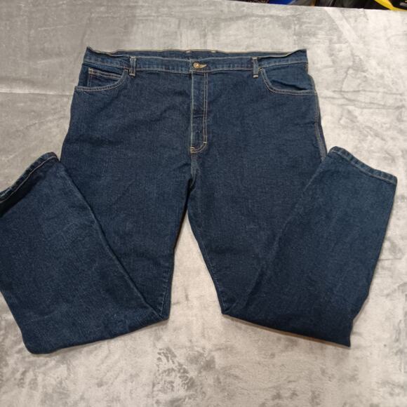 Dickies Jeans Men's 42 x 30 Dark Blue Carpenter Style Hammer Loop - Picture 1 of 16